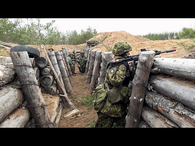 ⁣Fearing Russian invasion Estonia's civilians heed their country's call to arms
