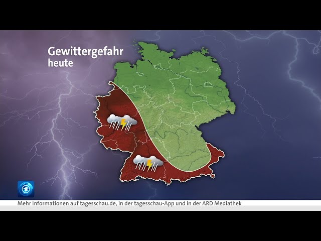 ⁣Gewitter: Warnung vor Unwetter im Südwesten | 13.5.2024