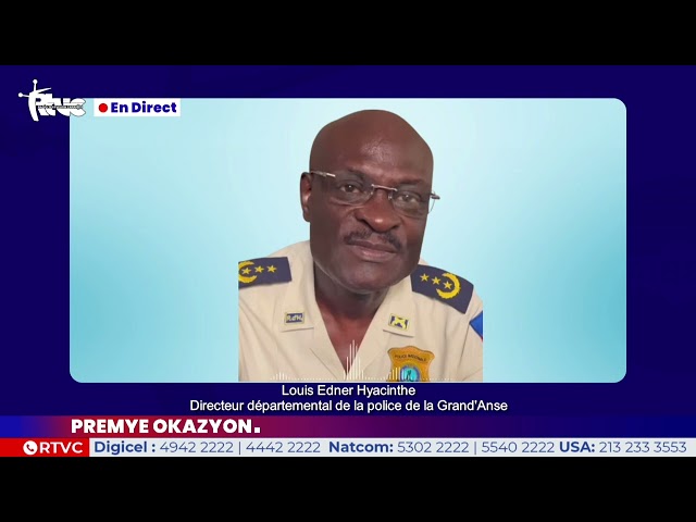 Reyasyon direktè depatmantal Polis nan Grandans, Louis Edner Hyacinthe, sou mouvman polisye yo