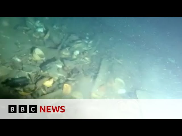 ⁣Shipwreck artefacts recovered off the coast of UK | BBC News