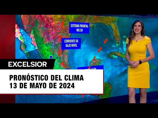 ⁣Clima para hoy 13 de mayo de 2024