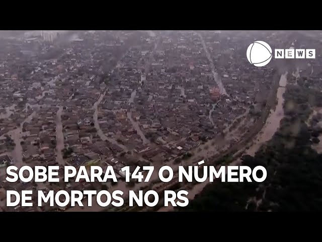 Sobe para 147 o número de mortos pelas chuvas no RS