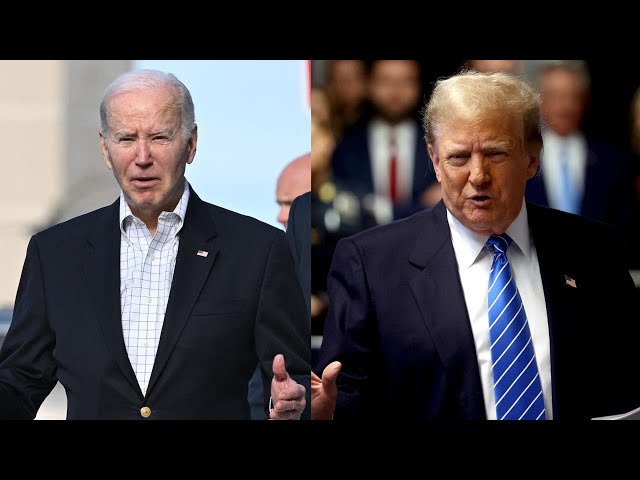 ⁣Biden, Trump exchange verbal attacks at campaign events