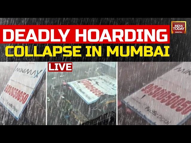 ⁣LIVE | Mumbai Dust Storm: 8 Killed In Ghatkopar Hoarding Collapse, Eknath Shinde Reaches Site