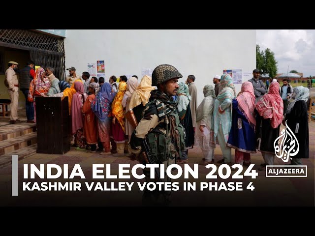 ⁣India election more than halfway through, Kashmir valley votes in Phase 4