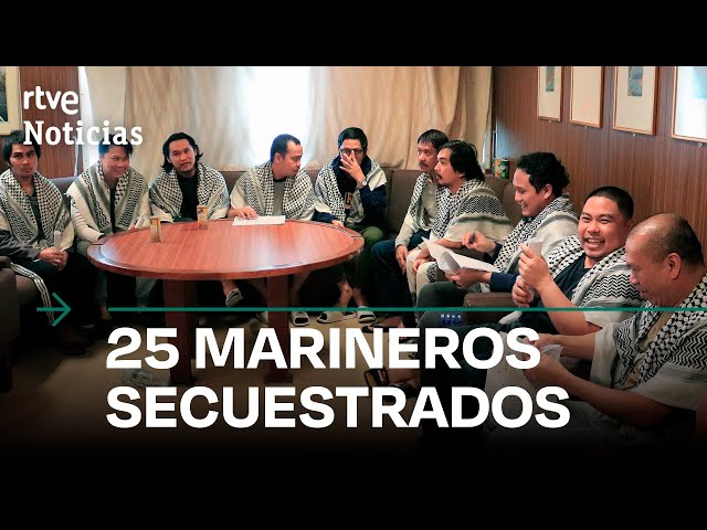 ⁣YEMEN: CRUZ ROJA entra al BARCO 'GALAXY LEADER` capturado por los HUTÍES hace 6 MESES | RTVE