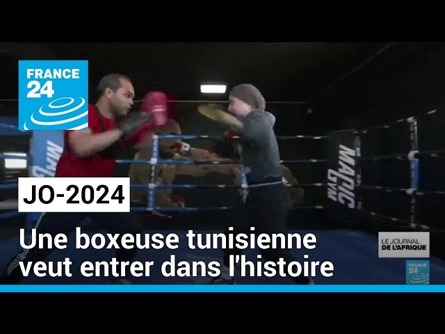 ⁣JO-2024 : une boxeuse tunisienne s'entraîne dur dans l'espoir de décrocher l'or pour 