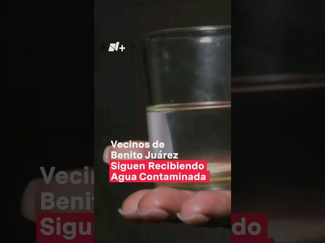 Vecinos de Benito Juárez siguen recibiendo agua contaminada #nmas #shorts