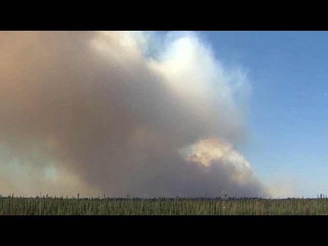 ⁣Raging Canadian wildfires threaten thousands