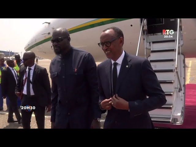 ⁣www.guineesud.com : L’arrivée du président Rwandais à Conakry ce 13 mai 2024