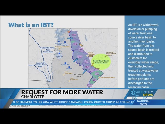 ⁣Charlotte request would move water from Catawba basin