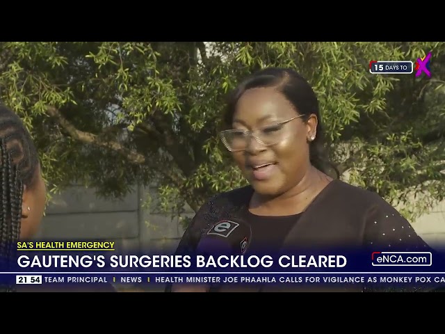 ⁣Gauteng's surgeries backlog cleared