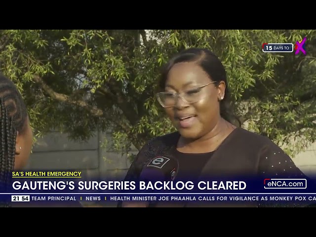 Gauteng's surgeries backlog cleared