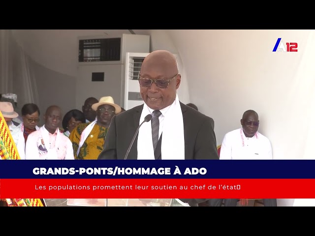 ⁣Grands-Ponts / Hommage à ADO Les populations promettent leur soutien au chef de l’état