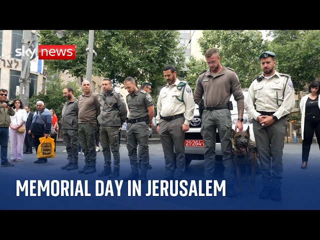 ⁣Siren brings Jerusalem to standstill as country marks Memorial Day