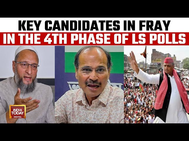 ⁣LS Elections: Akhilesh Yadav To Adhir Ranjan, Key Candidates Fighting For Survival In 4th Phase
