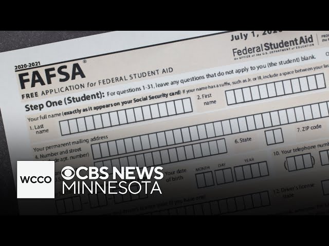 ⁣16% drop in Minnesota students completing FAFSA forms