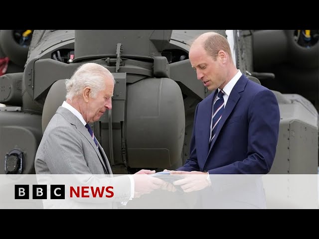 ⁣King Charles hands over military role to William | BBC News