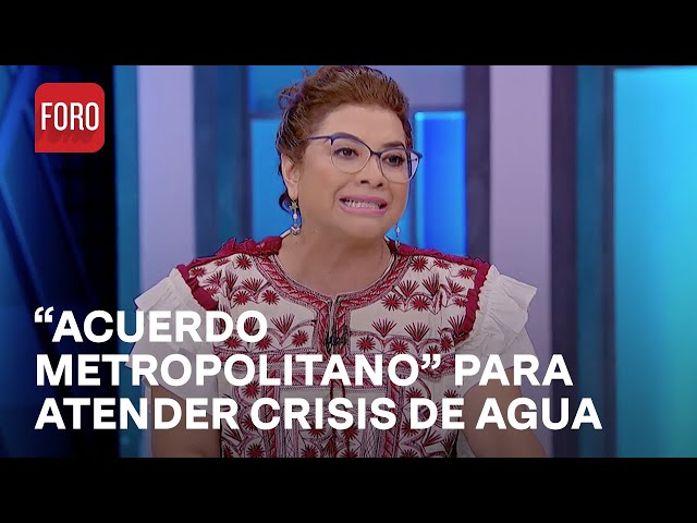 ⁣Clara Brugada realizará acuerdo metropolitano para evitar crisis de agua en CDMX - A Las Tres