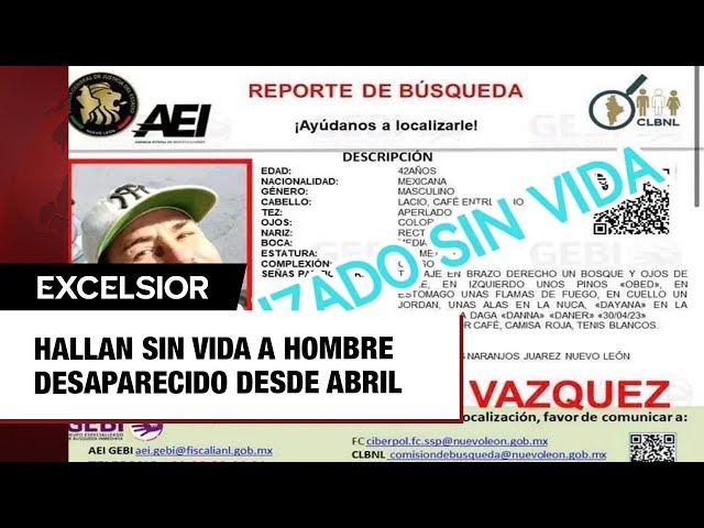 ⁣Hallan sin vida a hombre desaparecido desde abril; estaba en su casa