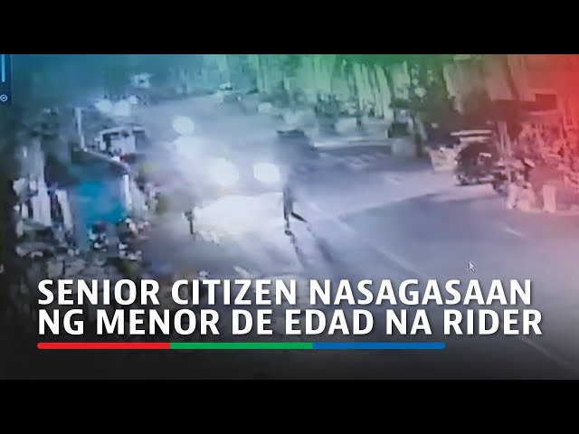 ⁣Senior citizen nasagasaan ng menor de edad na rider sa Tondo