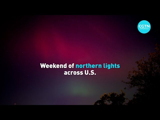⁣Northern lights across the U.S.