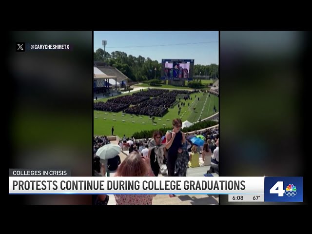 ⁣Why students at multiple colleges are walking out at graduation