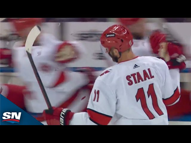 ⁣Hurricanes' Jordan Staal Displays Sweet Hands And Finishes On The Backhand