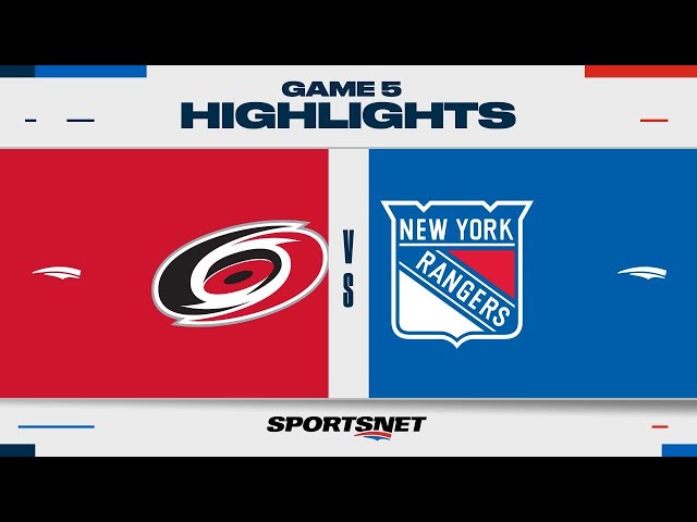 ⁣NHL Game 5 Highlights | Hurricanes vs. Rangers - May 13, 2024