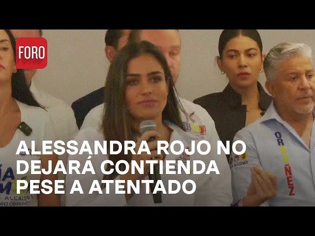 ⁣Atentado contra Alessandra Rojo De la Vega: Cadnidata asegura que no dejará contienda - Hora 21