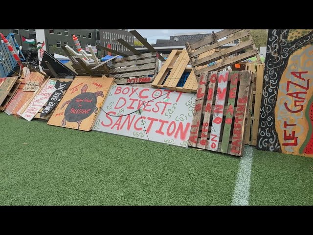 ⁣UBC considering legal options after pro-Palestinian protesters occupy campus bookstore