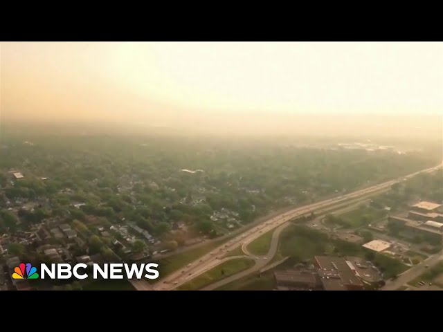 ⁣Canadian wildfires forcing thousands to evacuate