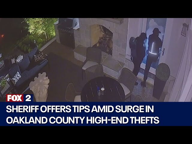 ⁣Sheriff offers tips amid surge in Oakland Co. high-end thefts
