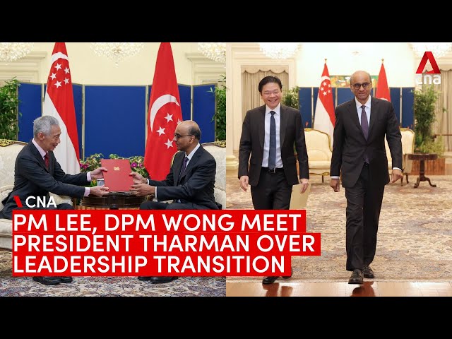 ⁣PM Lee, DPM Wong meet with President Tharman to formalise Singapore's leadership transition