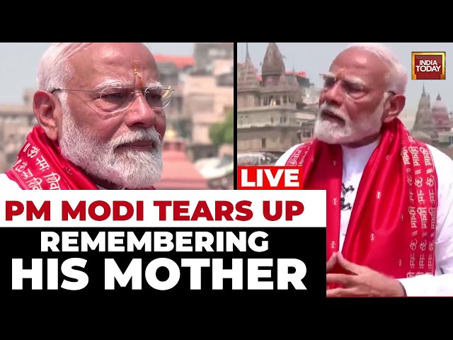 ⁣PM Modi Interview LIVE: PM Modi Gets Emotional Remembering His Mother | PM Modi In Varanasi LIVE