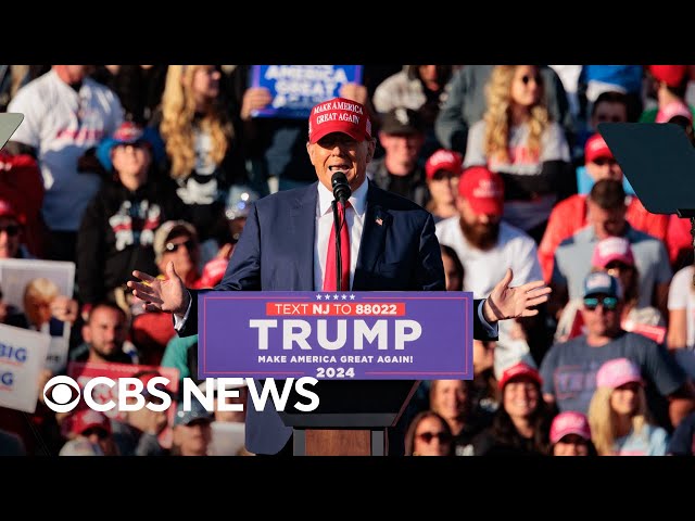 ⁣Trump rallies voters at the Jersey Shore, 2024 battleground state polling, more | America Decides