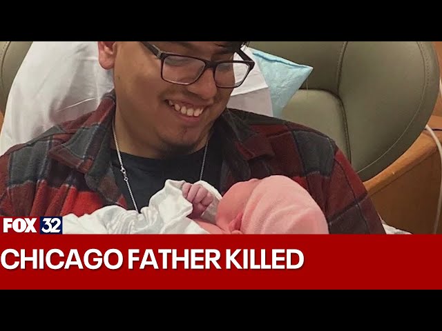 ⁣Community outraged after Chicago father gunned down as he headed to work
