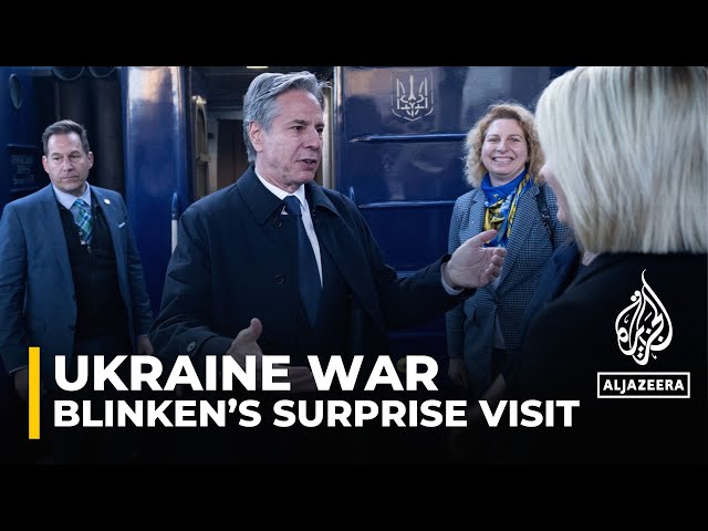 Blinken in Kyiv: Surprise visit as Russia increases attacks