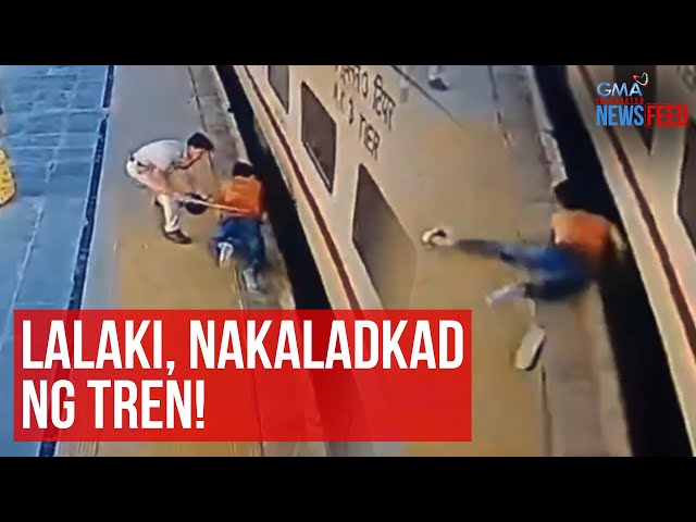 ⁣Lalaki, nakaladkad ng tren! | GMA Integrated Newsfeed