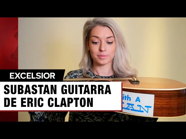 ⁣A subasta guitarra de Eric Clapton con todo y marcas de cigarro