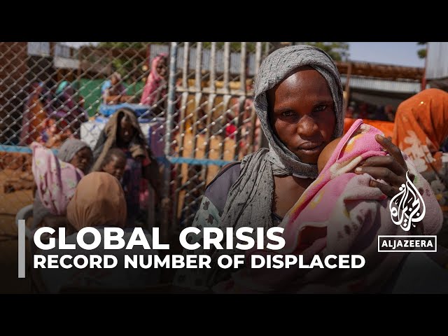 ⁣2023 global displacement crisis: Record 76 million people forced from homes