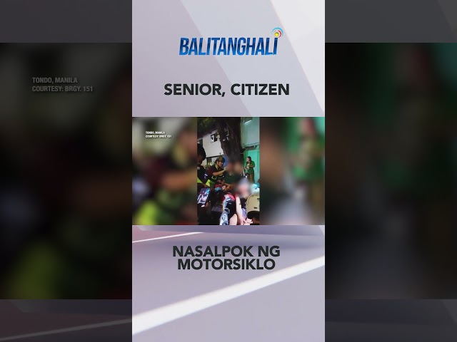 ⁣Ang HULI-CAM na pagsalpok ng motorsiklo sa isang senior citizen. #shorts | Balitanghali