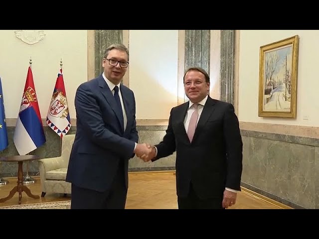⁣Le Commissaire européen à l'élargissement en visite en Serbie