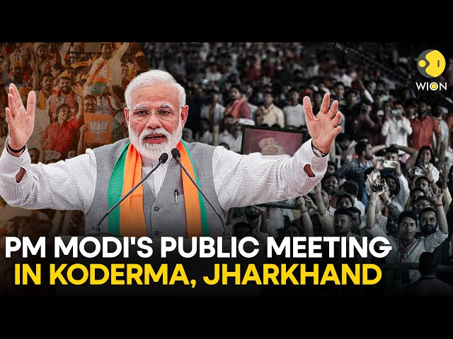 ⁣PM Modi LIVE: PM Modi's public meeting in Koderma, Jharkhand | Lok Sabha Election 2024 | WION L