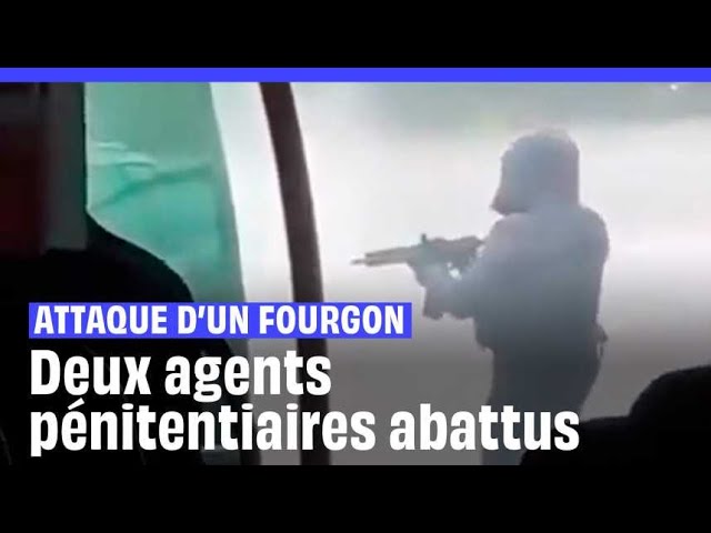 ⁣Les images de l'attaque d’un fourgon pénitentiaire dans l’Eure