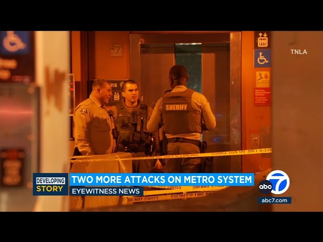 ⁣Two more stabbings on Metro system across LA County