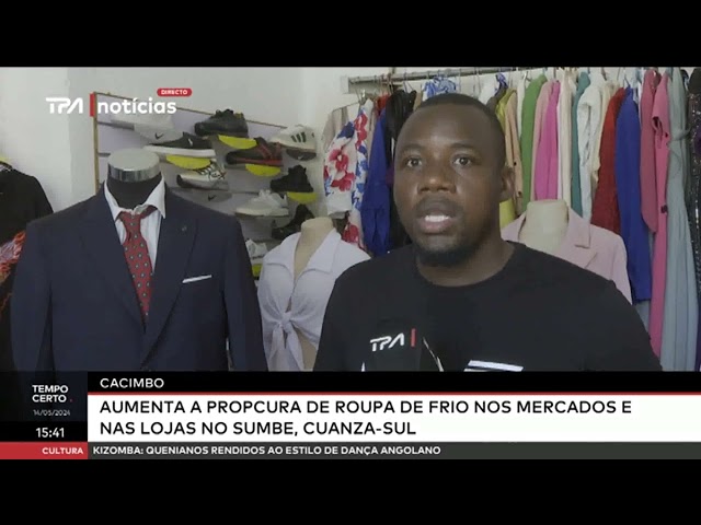 ⁣Cacimbo:  Aumenta a procura de roupa de frio nos mercados e nas lojas no Sumbe, Cuanza-Sul