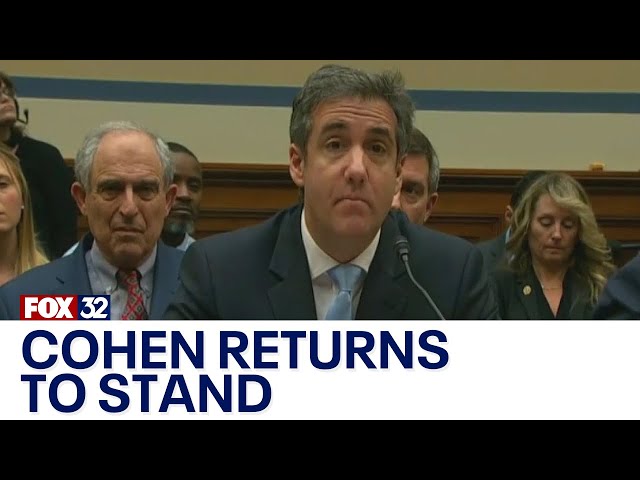 ⁣Michael Cohen returns to stand in Trump's hush money trial
