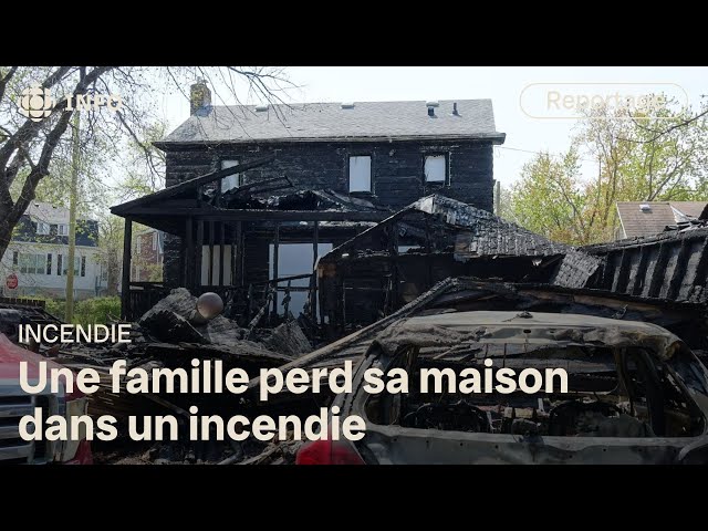 ⁣Une famille franco-manitobaine perd sa maison dans un incendie
