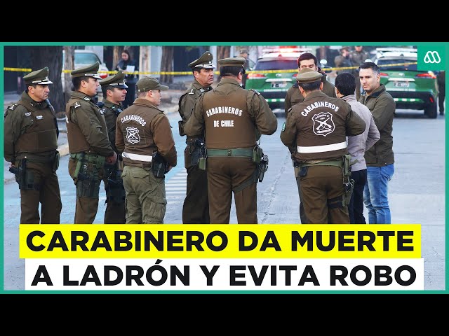 ⁣Carabinero da muerte a delincuente que intentaba asaltar a una mujer